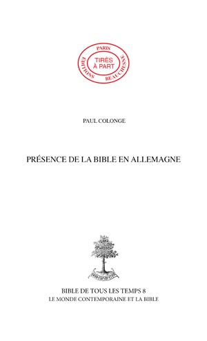 2-02. PRÉSENCE DE LA BIBLE EN ALLEMAGNE